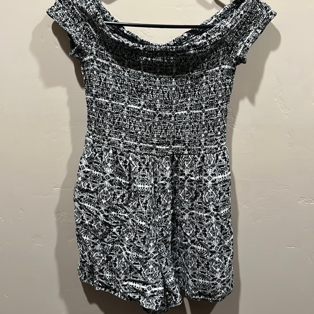 Black and White Romper